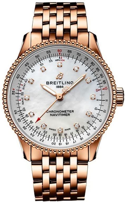 breitling navitimer automatic 35 diamond ladies watch